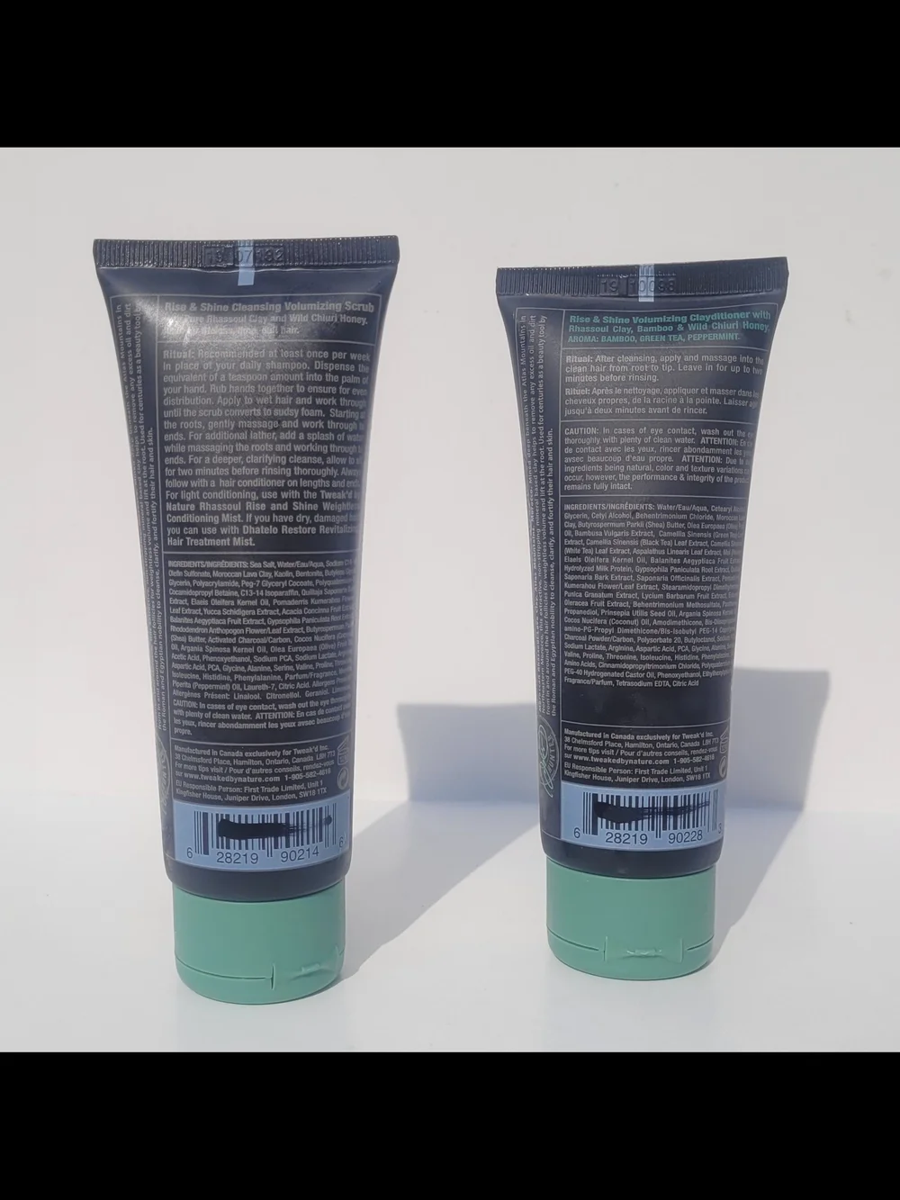 Tweak’d by Nature Rise & Shine Cleansing Volumizing Scrub & Clayditioner Set 3oz